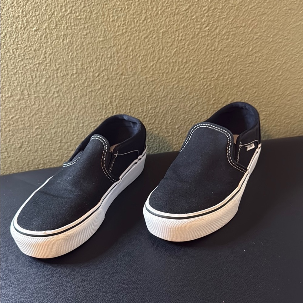 Black Slip-On Sneakers
